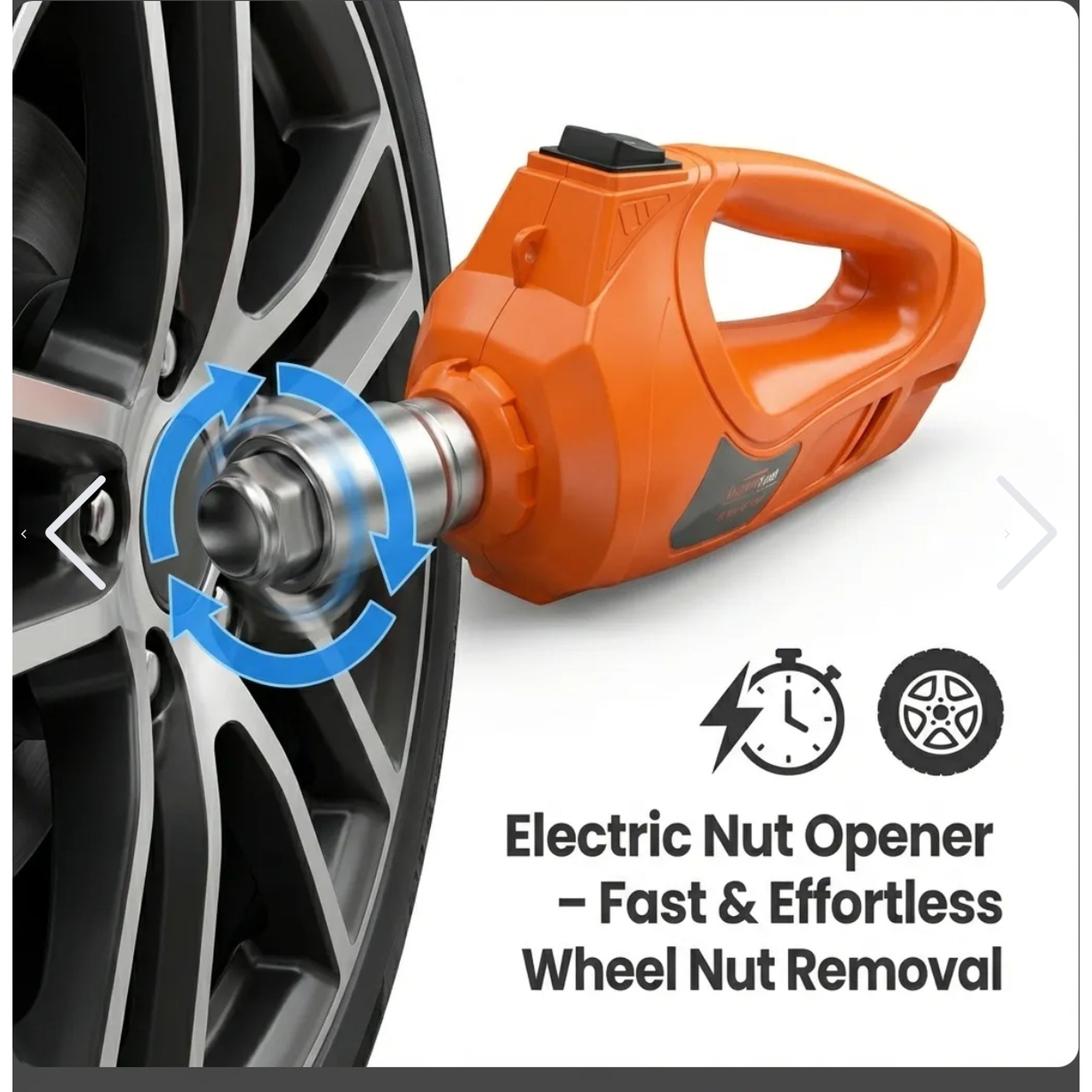 ELECTRIC JACK + TIRE INFLATOR + TIRE WRENCH